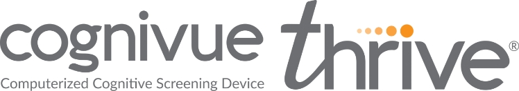 Introducing Cognivue Thrive, Cognivue Thrive utilizes the same FDA
